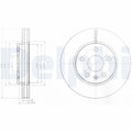 Disc frana DELPHI BG4187C
