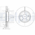 Disc frana DELPHI BG4011