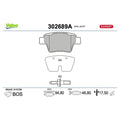 Set placute frana VALEO 302689A
