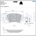 Set placute frana DELPHI LP3247