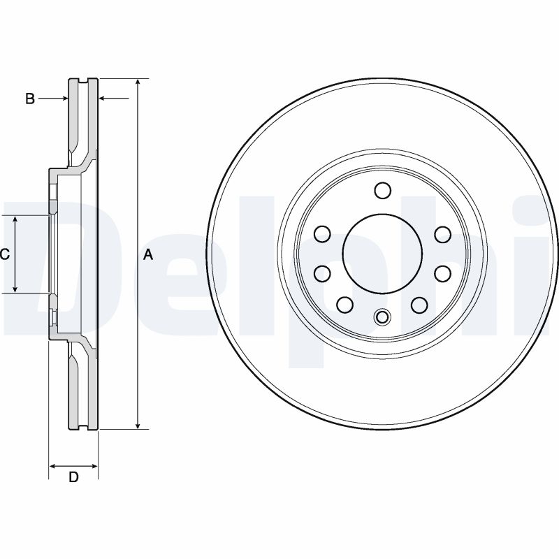 Disc frana DELPHI BG3770C