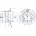 Disc frana DELPHI BG3399