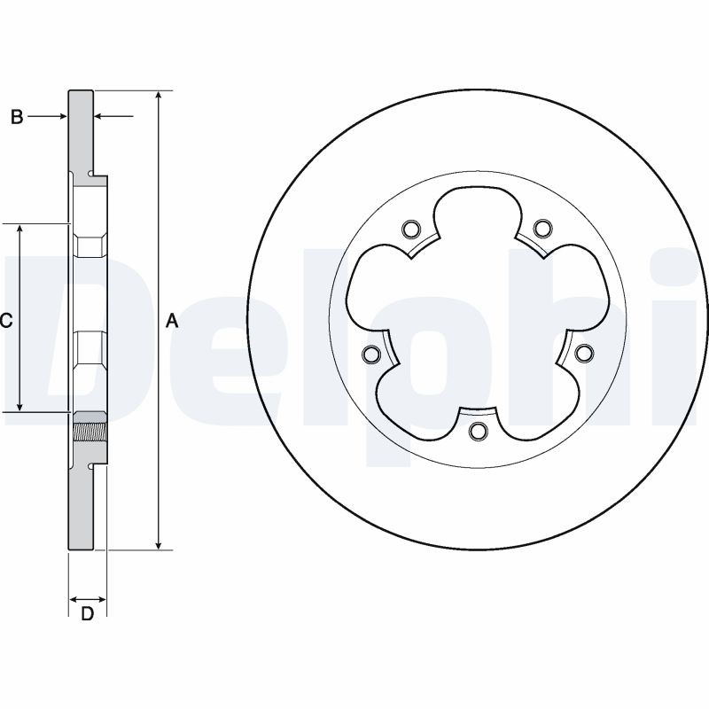 Disc frana DELPHI BG4681C