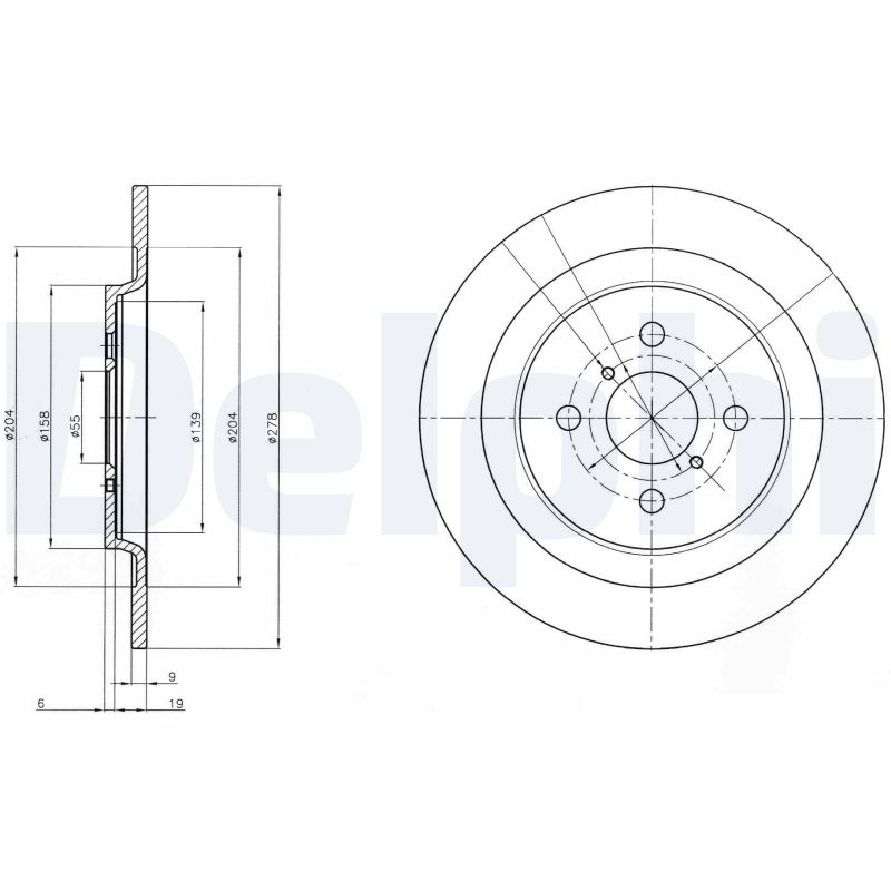 Disc frana DELPHI BG4076