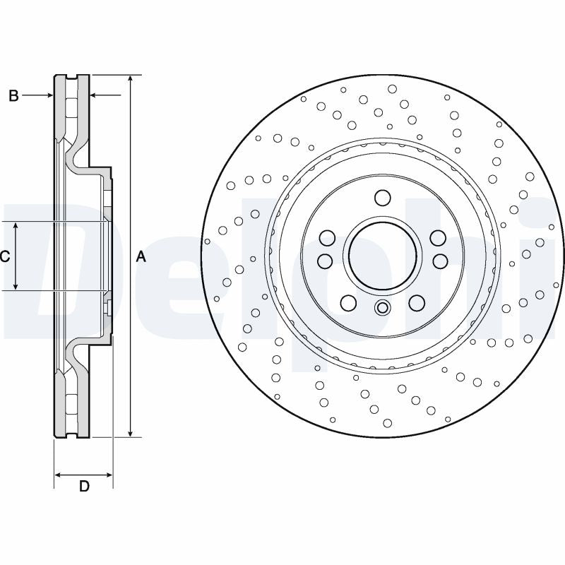 Disc frana DELPHI BG9149C