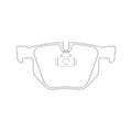 Set placute frana MOTAQUIP LVXL1653