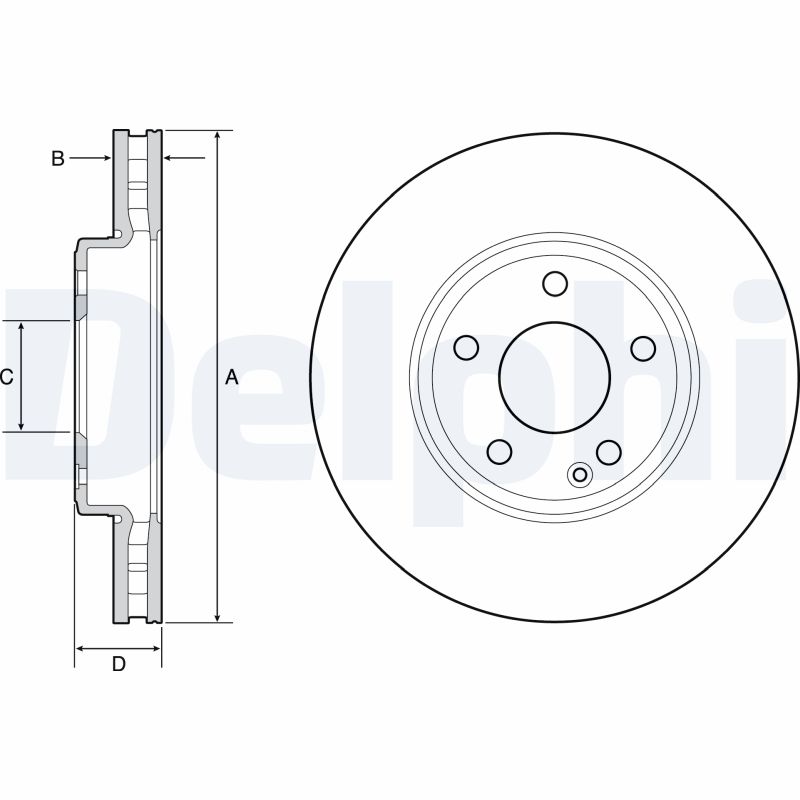 Disc frana DELPHI BG4646C