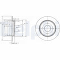Disc frana DELPHI BG3054C