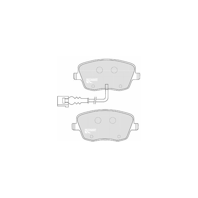 Set placute frana MOTAQUIP LVXL1099
