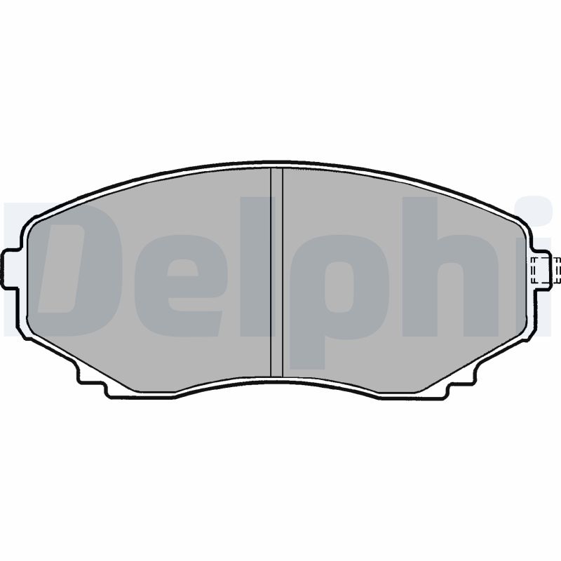 Set placute frana DELPHI LP1095
