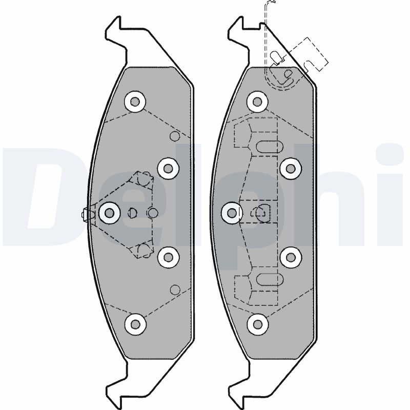 Set placute frana DELPHI LP1161