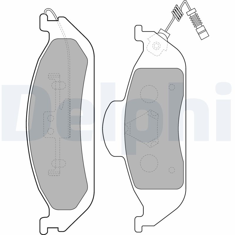 Set placute frana DELPHI LP1299