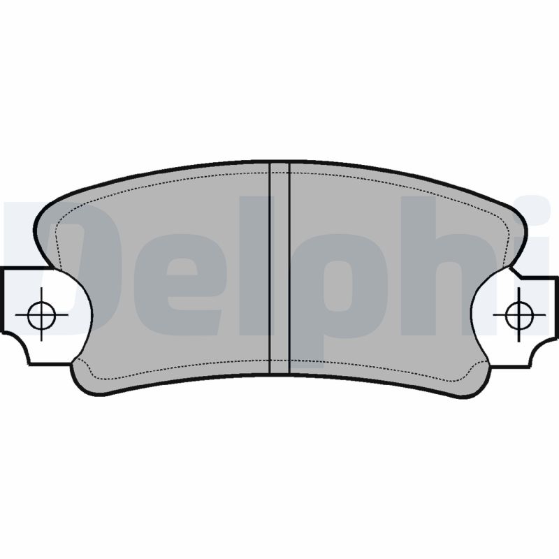 Set placute frana de mana DELPHI LP146