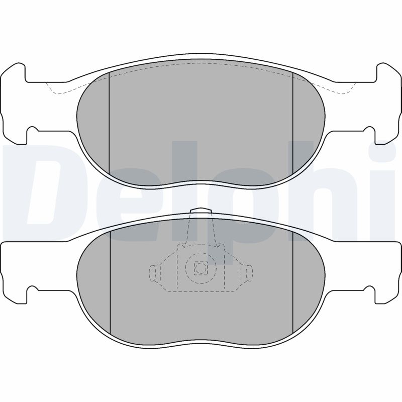 Set placute frana DELPHI LP1474