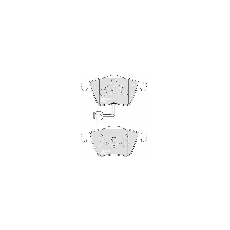 Set placute frana MOTAQUIP LVXL1031