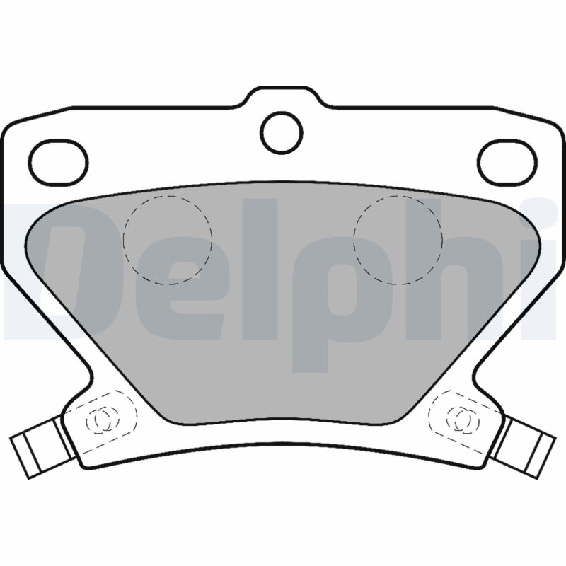 Set placute frana DELPHI LP1513