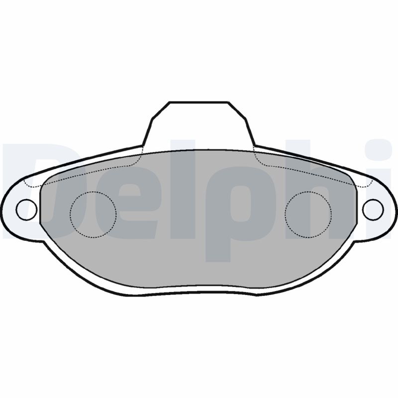 Set placute frana DELPHI LP851