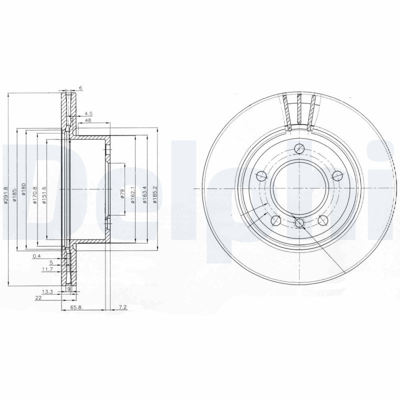 Disc frana DELPHI BG3900C