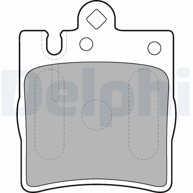 Set placute frana DELPHI LP1618