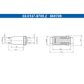 Kit accesorii saboti frana de mana ATE 03.0137-9709.2
