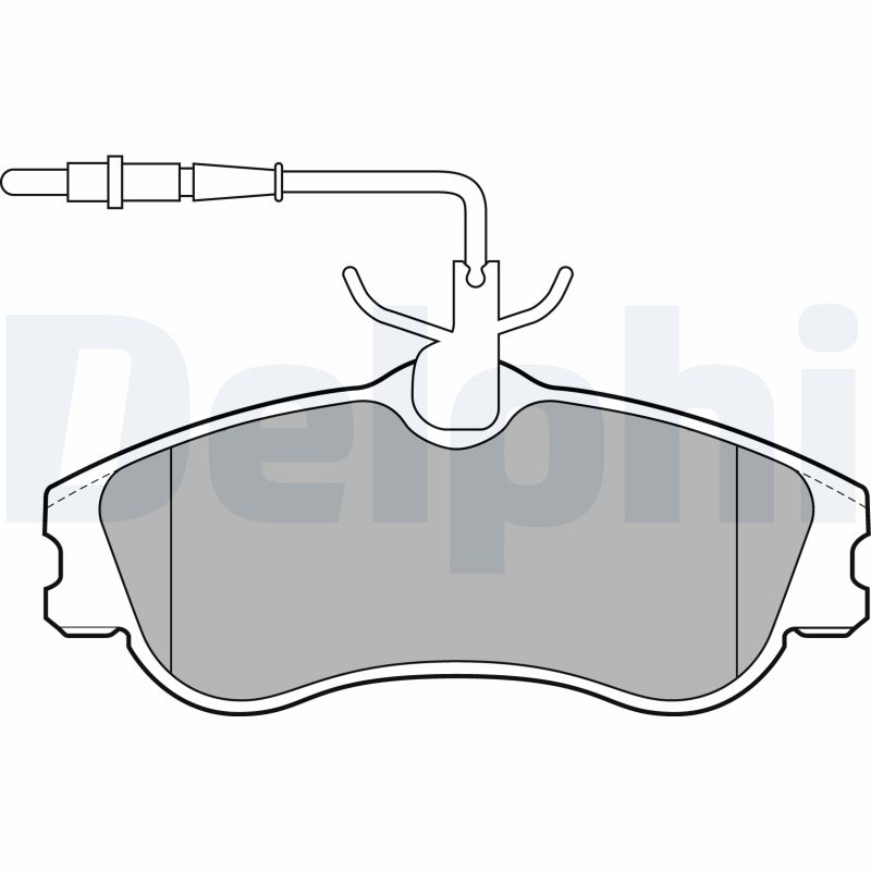 Set placute frana DELPHI LP1607