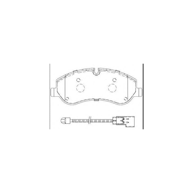 Set placute frana MTR 12119556