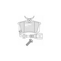 Set placute frana MOTAQUIP LVXL1704