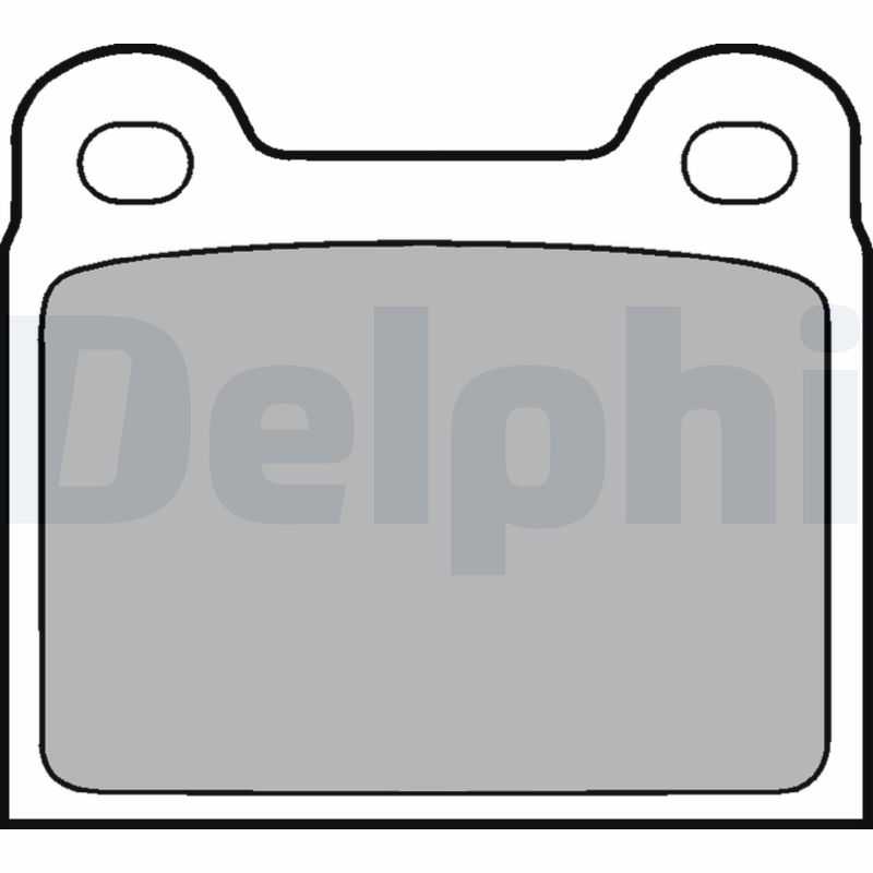 Set placute frana de mana DELPHI LP18