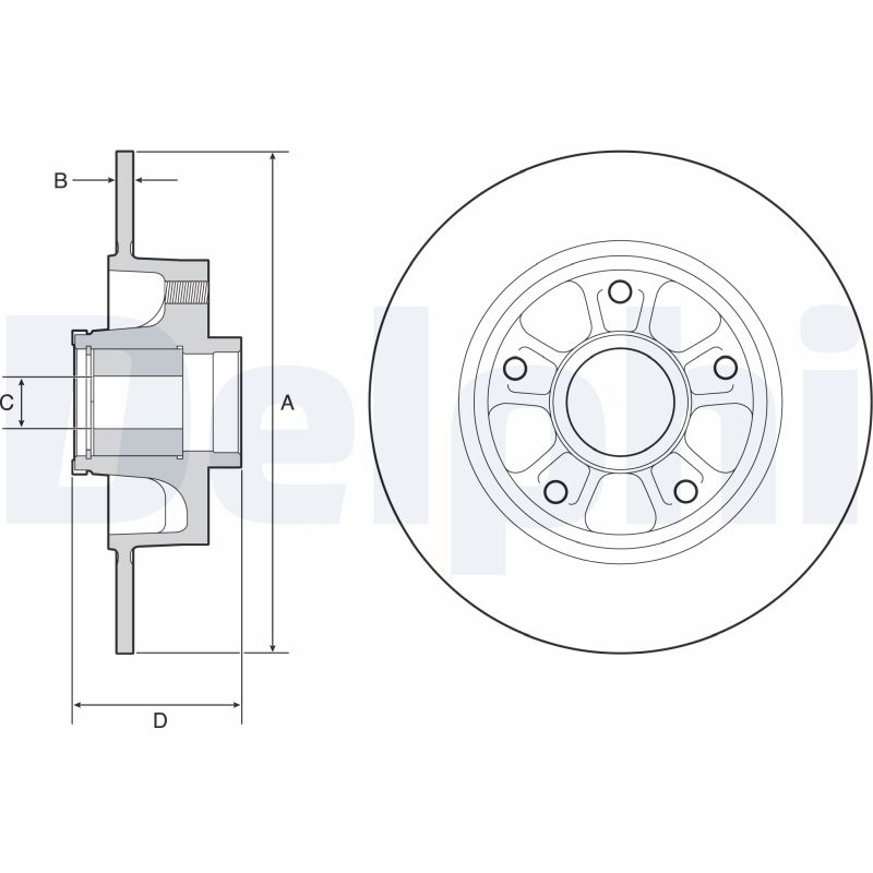 Disc frana DELPHI BG9230RSC
