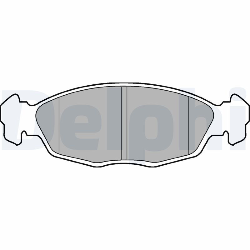 Set placute frana DELPHI LP702