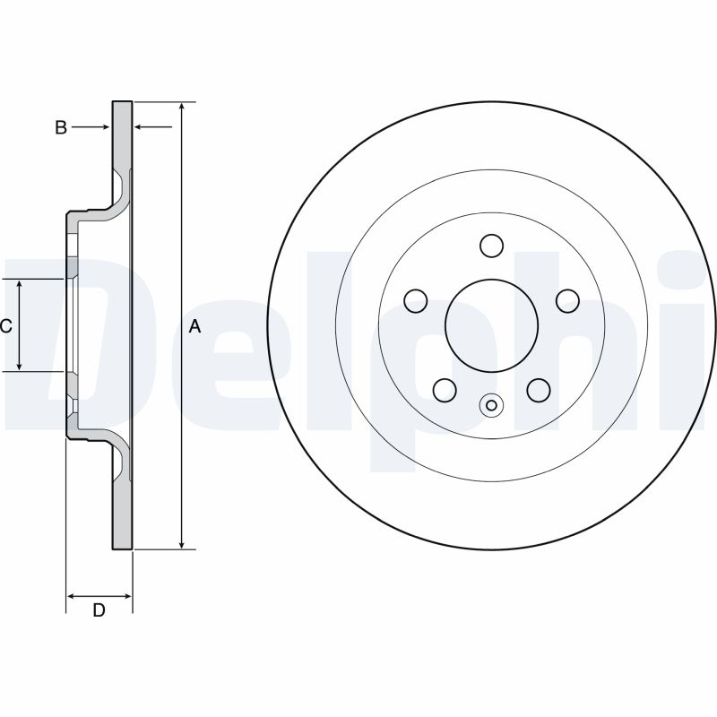 Disc frana DELPHI BG4950C