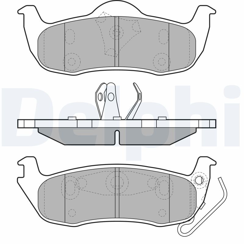 Set placute frana DELPHI LP1975
