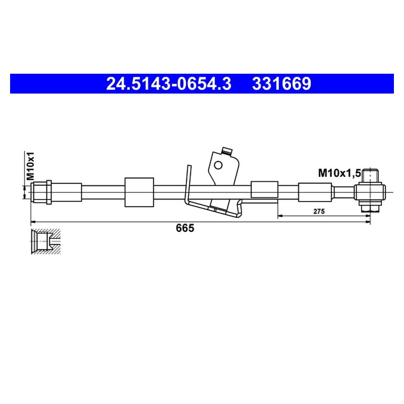 Furtun frana ATE 24.5143-0654.3