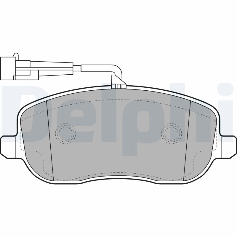 Set placute frana DELPHI LP2024