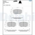 Set placute frana DELPHI LP3741