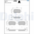 Set placute frana DELPHI LP3740