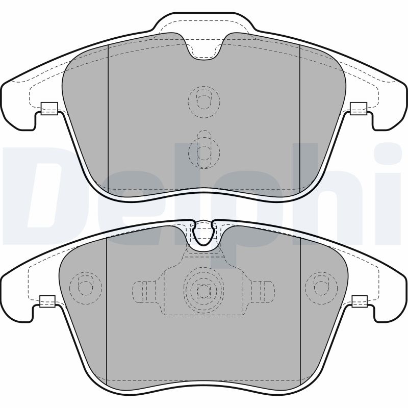 Set placute frana de mana DELPHI LP2065