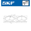 Set placute frana SKF VKBP 80137 E