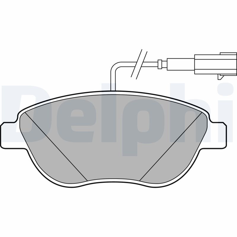 Set placute frana DELPHI LP2240