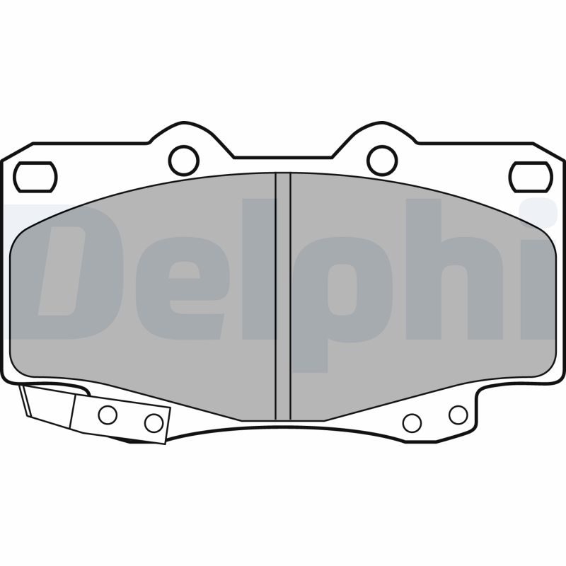 Set placute frana DELPHI LP2242