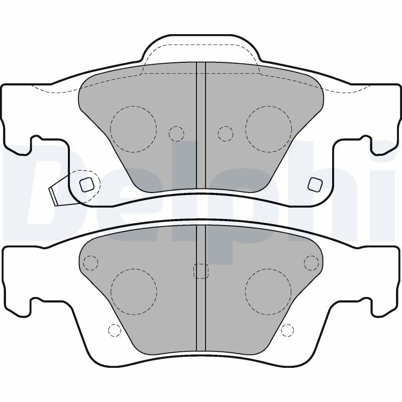Set placute frana DELPHI LP2251
