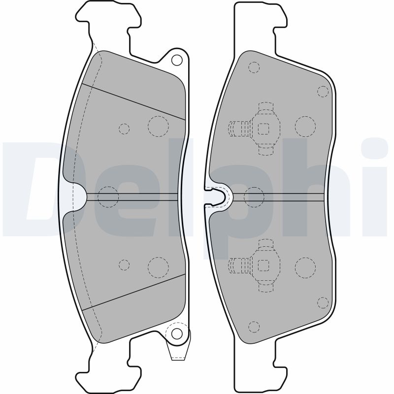 Set placute frana DELPHI LP2275