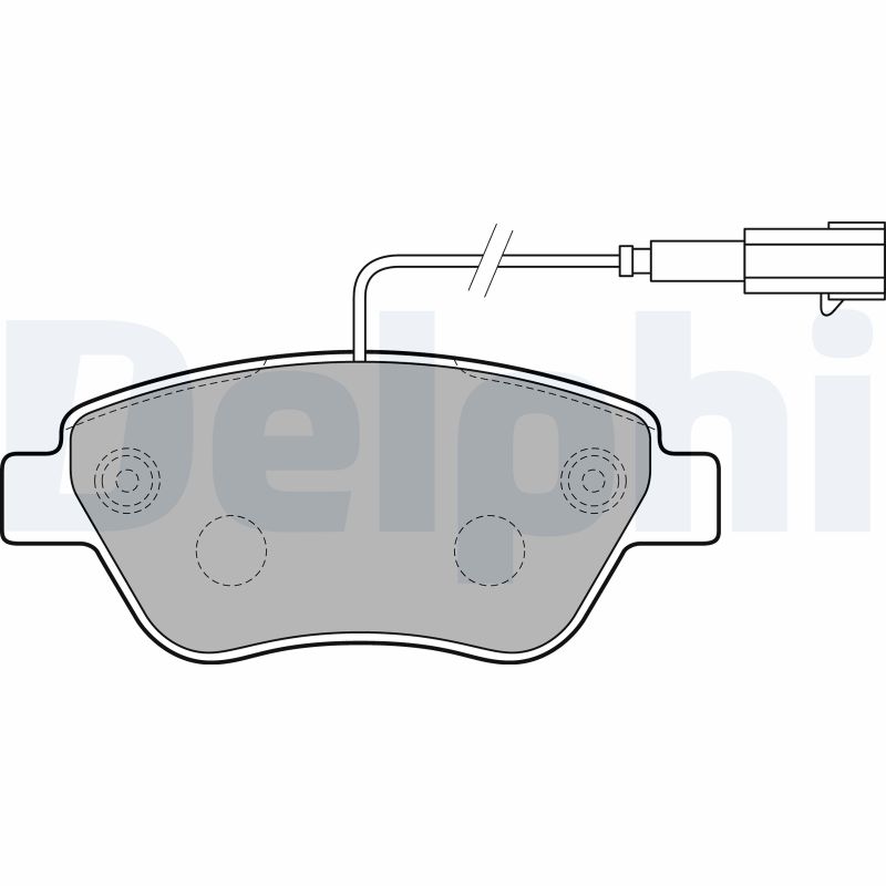 Set placute frana DELPHI LP2276