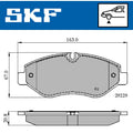 Set placute frana SKF VKBP 80089