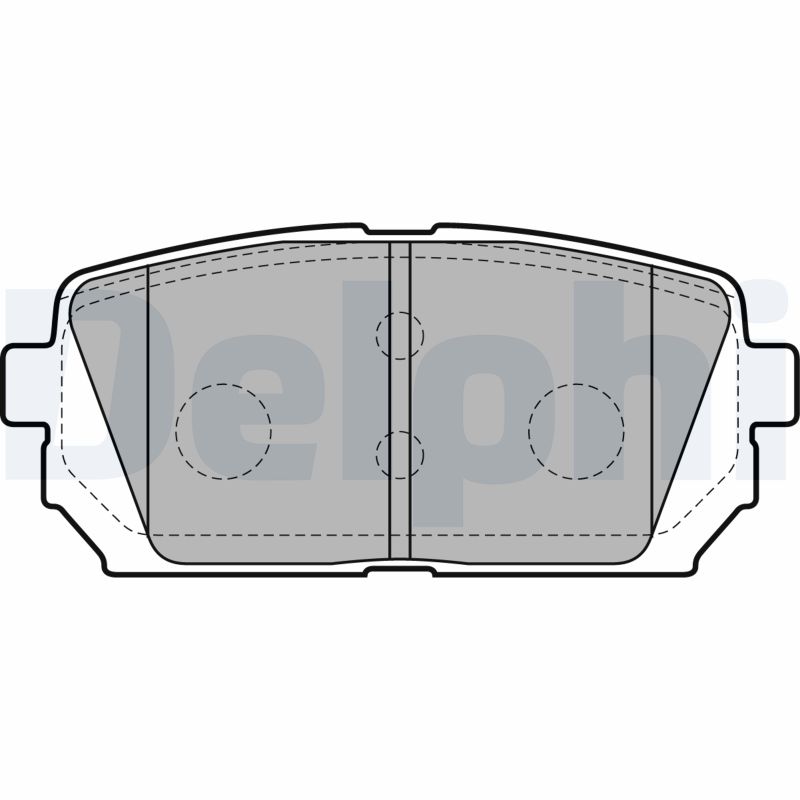 Set placute frana DELPHI LP2051