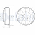 Tambur frana DELPHI BF562