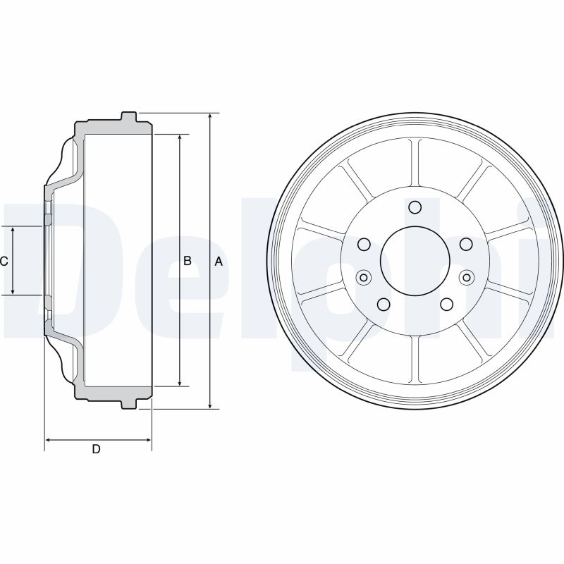 Tambur frana DELPHI BF562