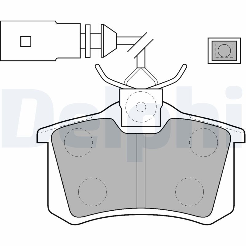 Set placute frana DELPHI LP1556