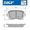Set placute frana SKF VKBP 90221