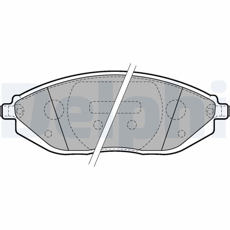 Set placute frana DELPHI LP2218